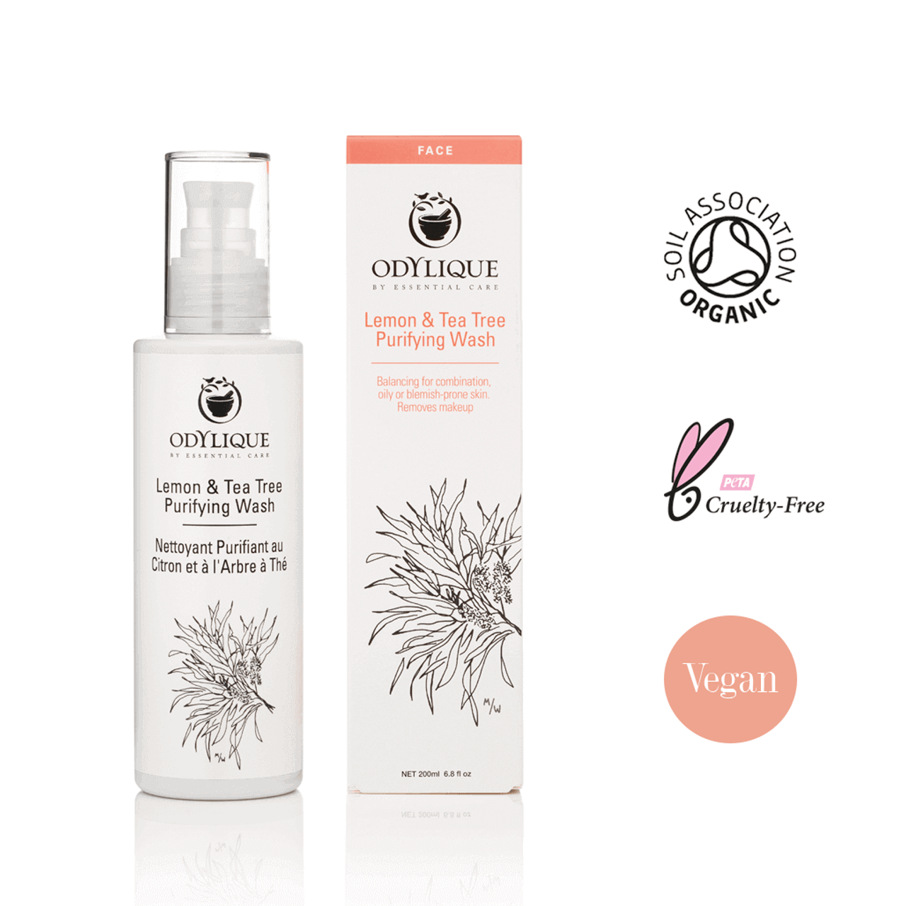 Odylique Lemon & Tea Tree -puhdistusgeeli