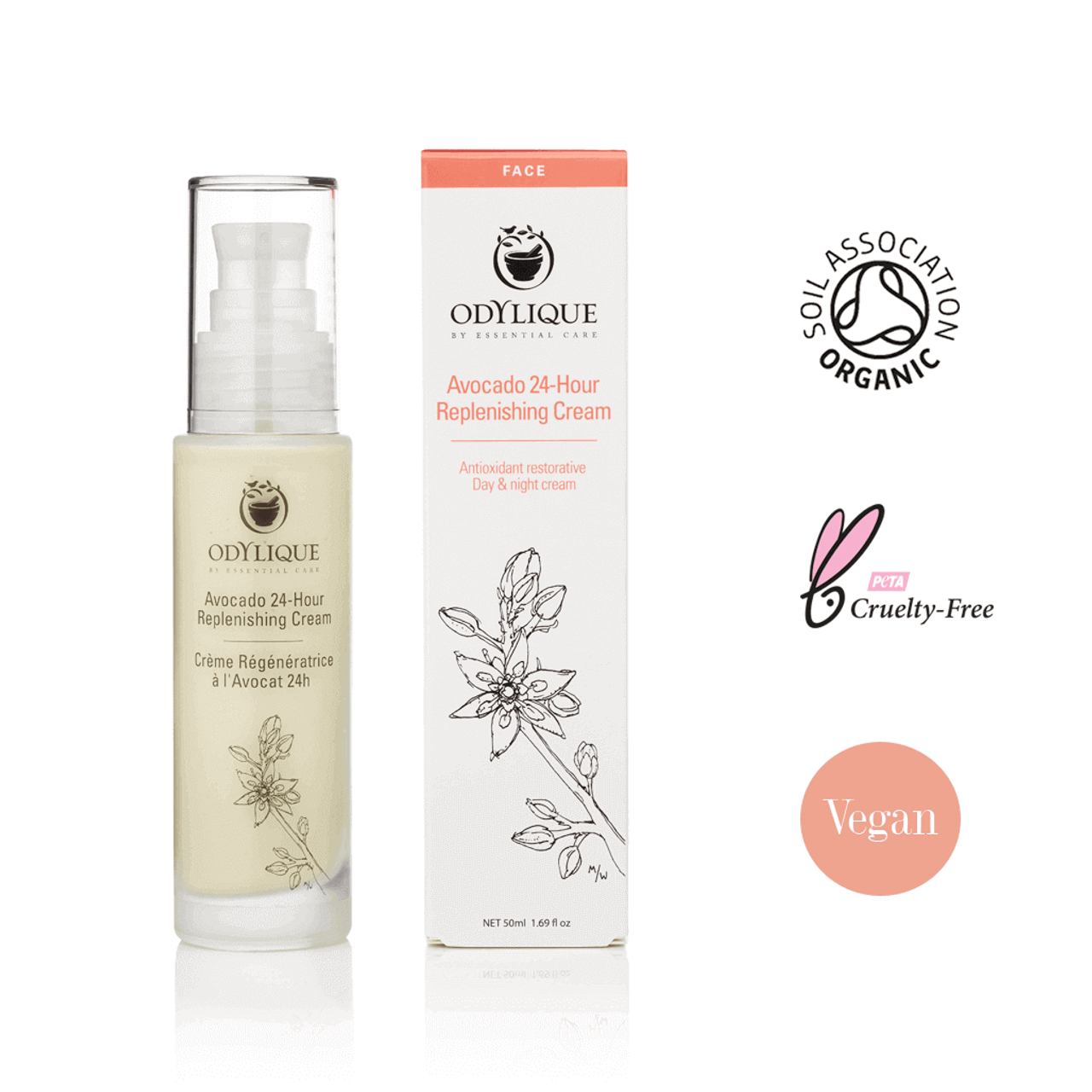 Odylique Avocado 24H Replenishing Cream