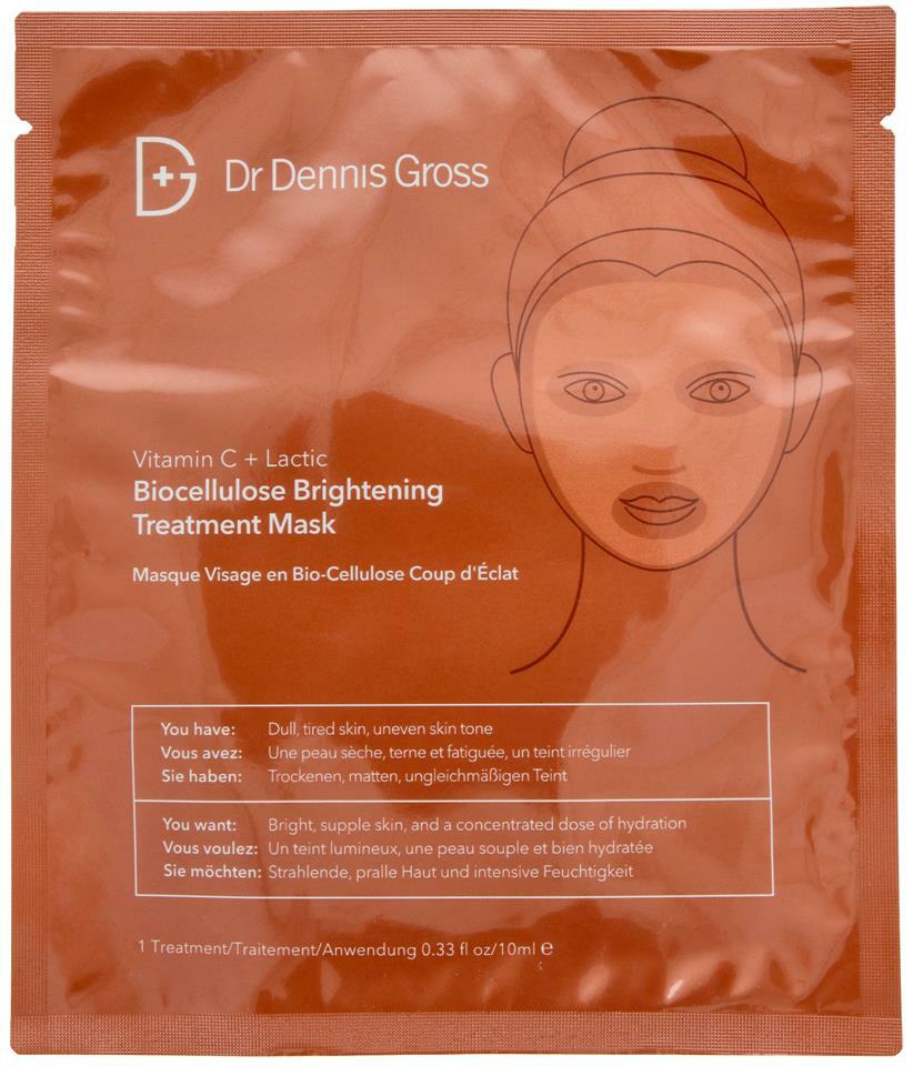 Dr. Dennis Gross Vitamin C + Lactic Biocellulose Brightening Treatment Mask