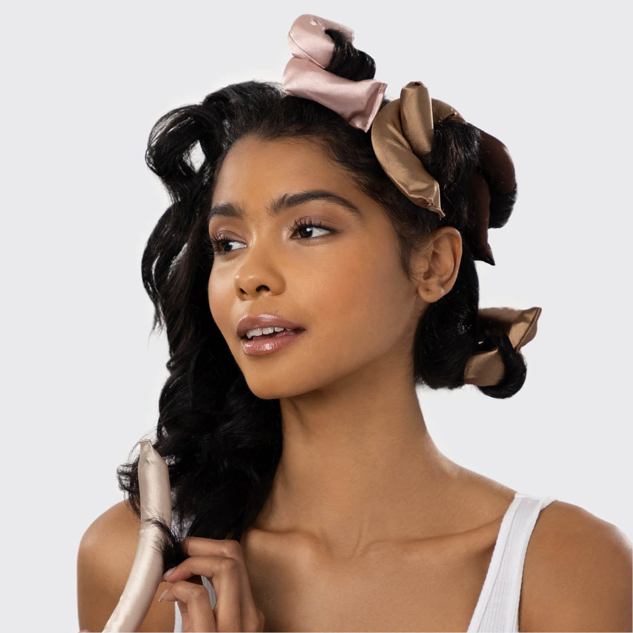 Kitsch Satin Wrapped Flexi Rods - 6-Piece Set