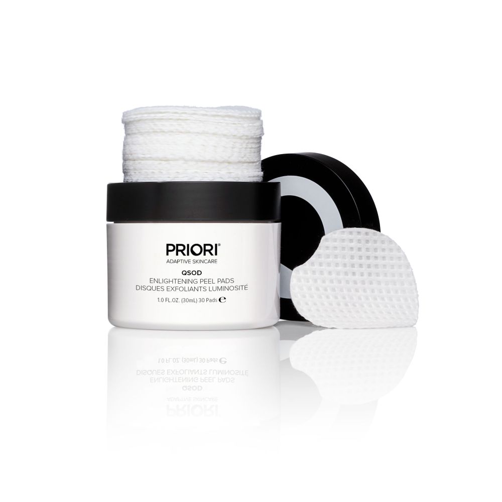 Priori Q+SOD Enlightening Peel Pads with retinol