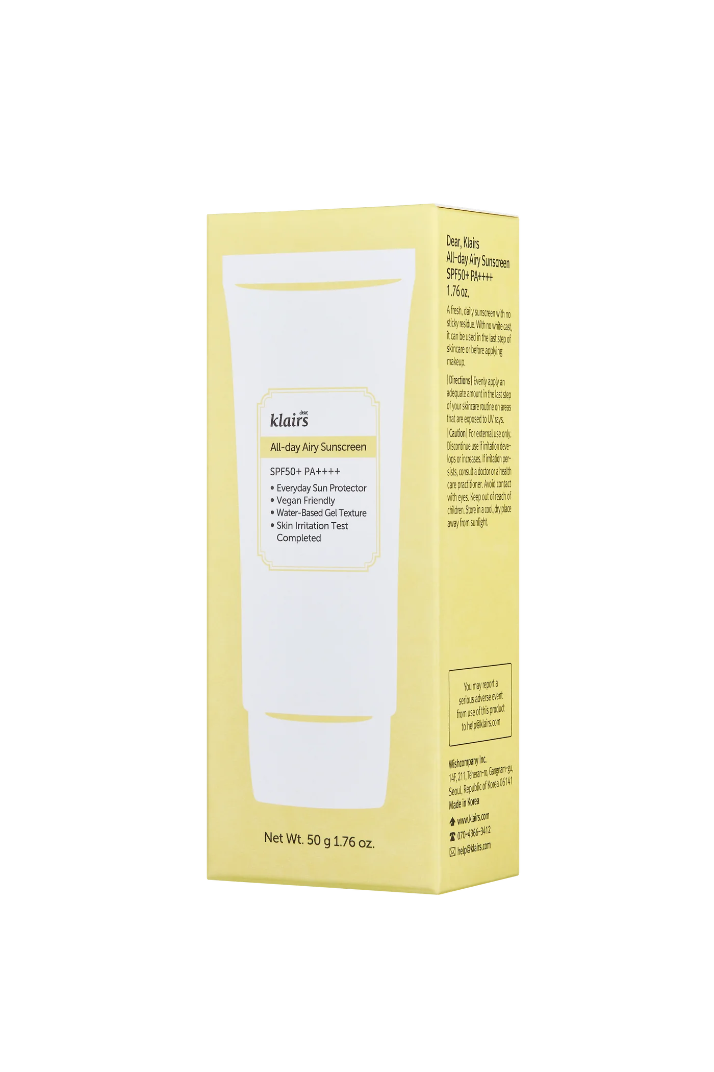 Klairs All-day Airy Aurinkovoide SPF 50