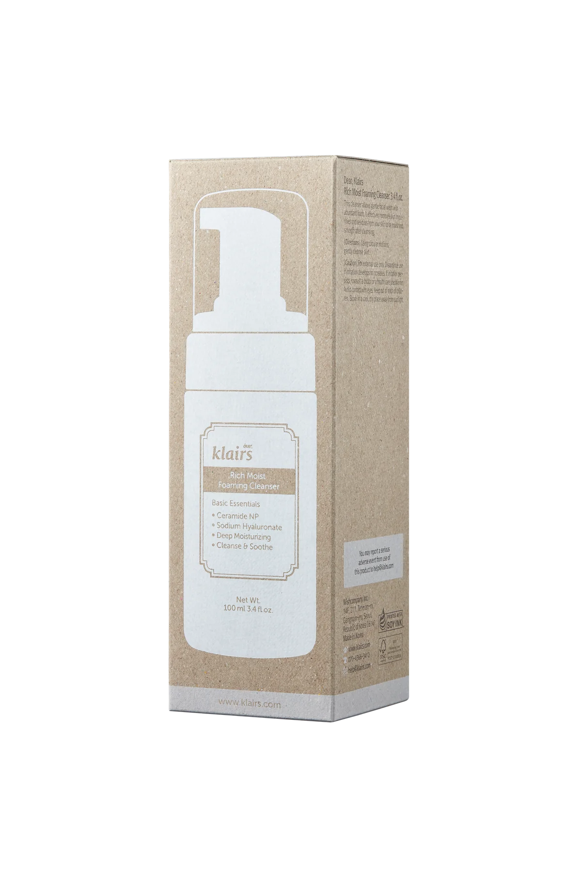 Klairs Rich Moist -puhdistusvaahto