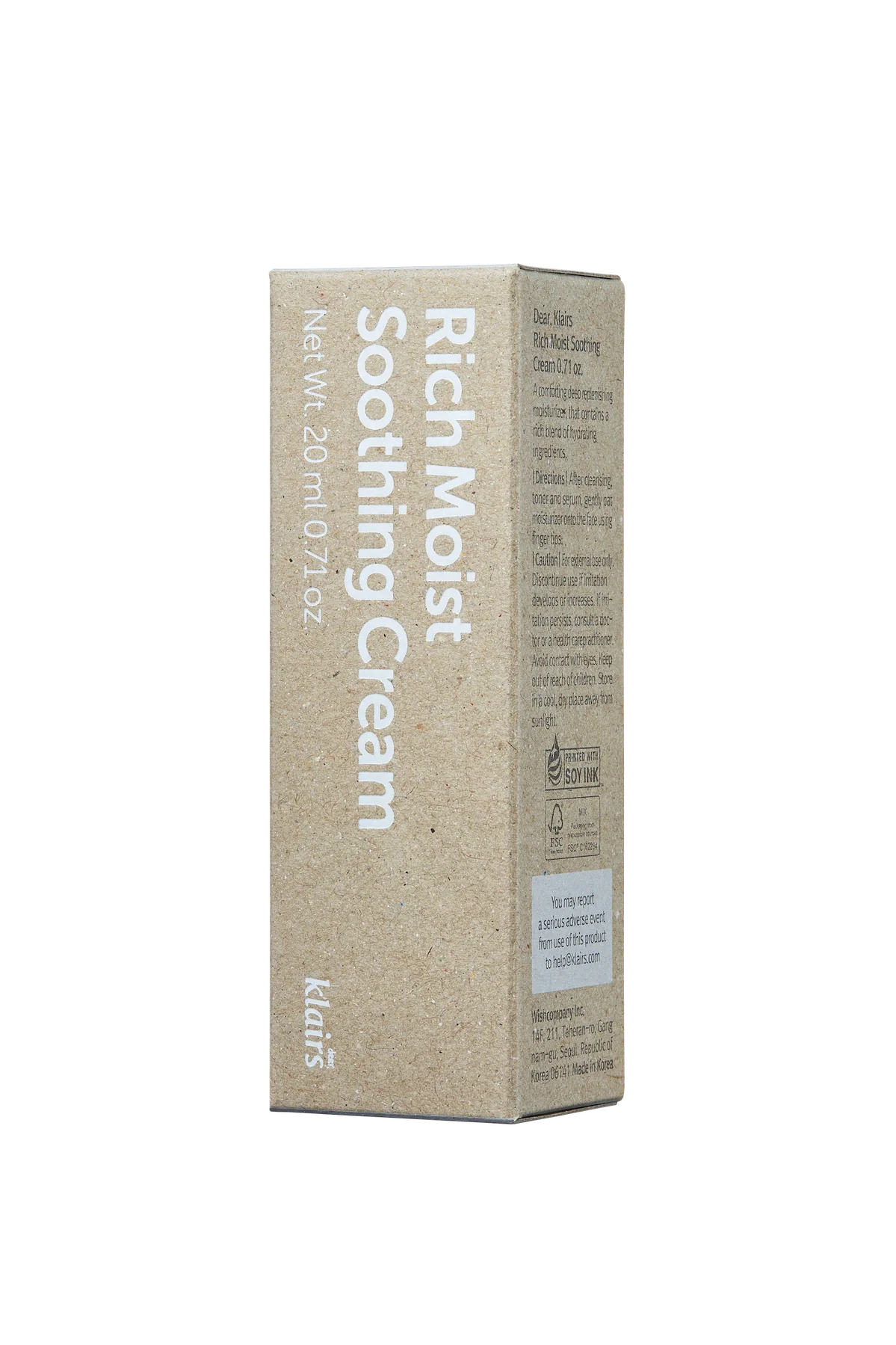 Klairs Rich Moist Soothing Cream