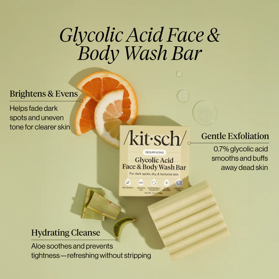 Kitsch Glycolic Acid Body & Face Bar