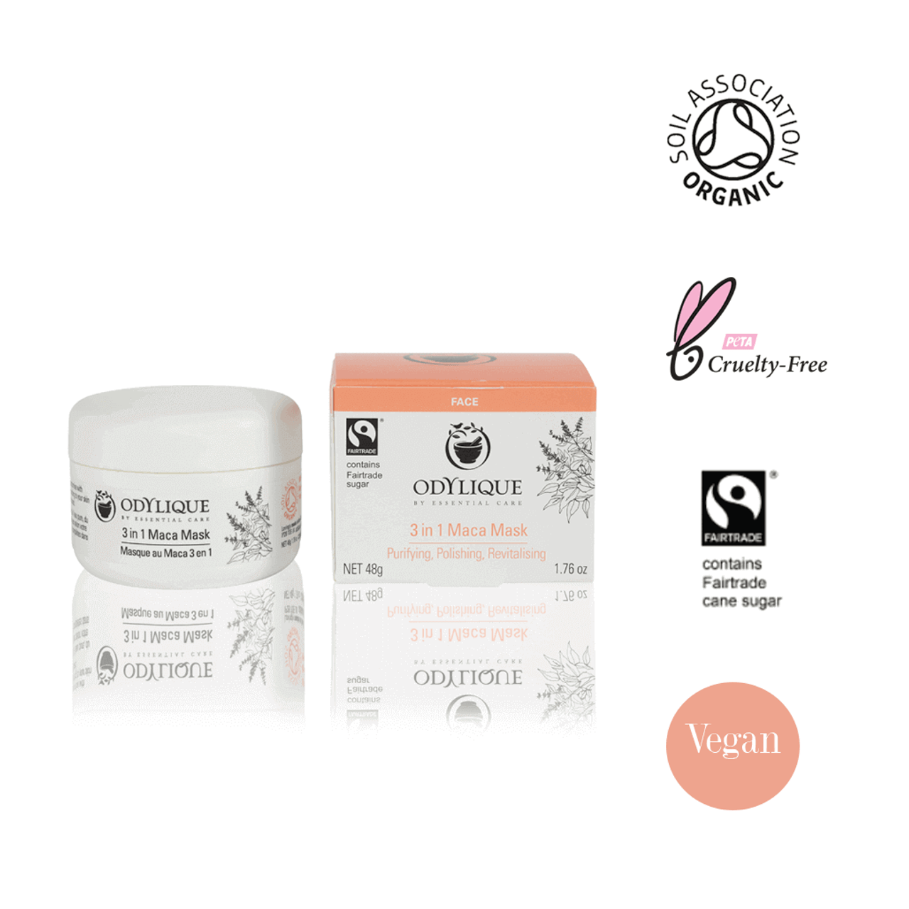 Odylique 3-in-1 maca-naamio