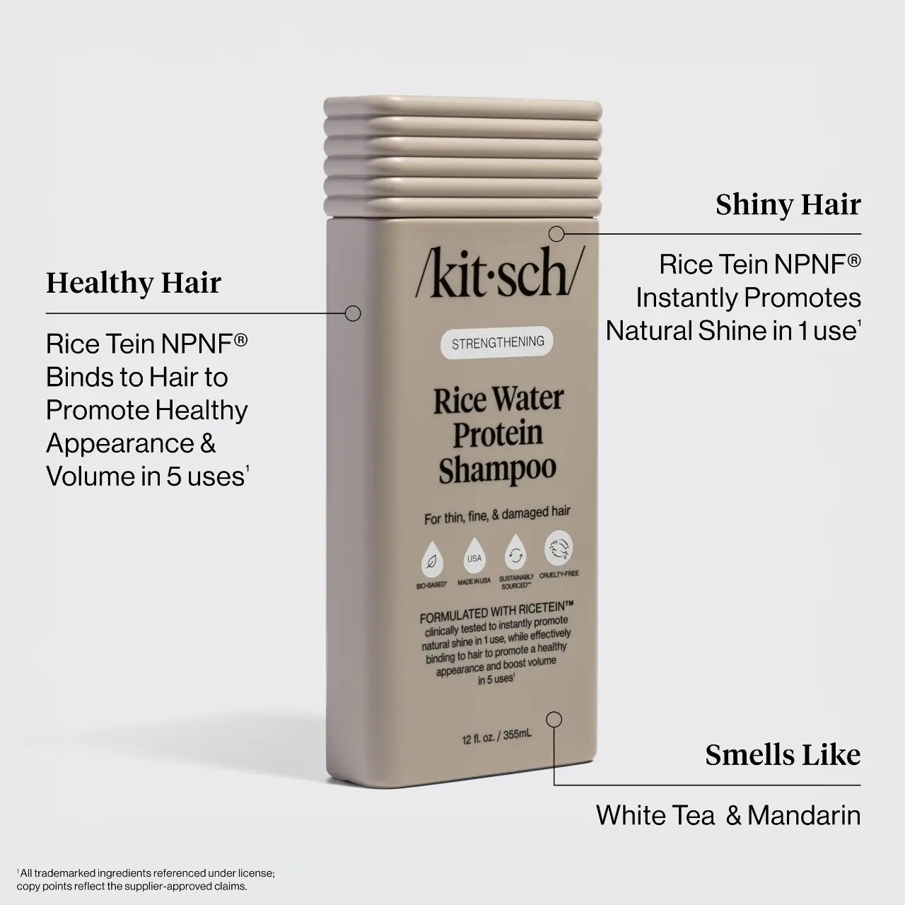 Kitsch Strengthening Rice Water Protein Shampoo