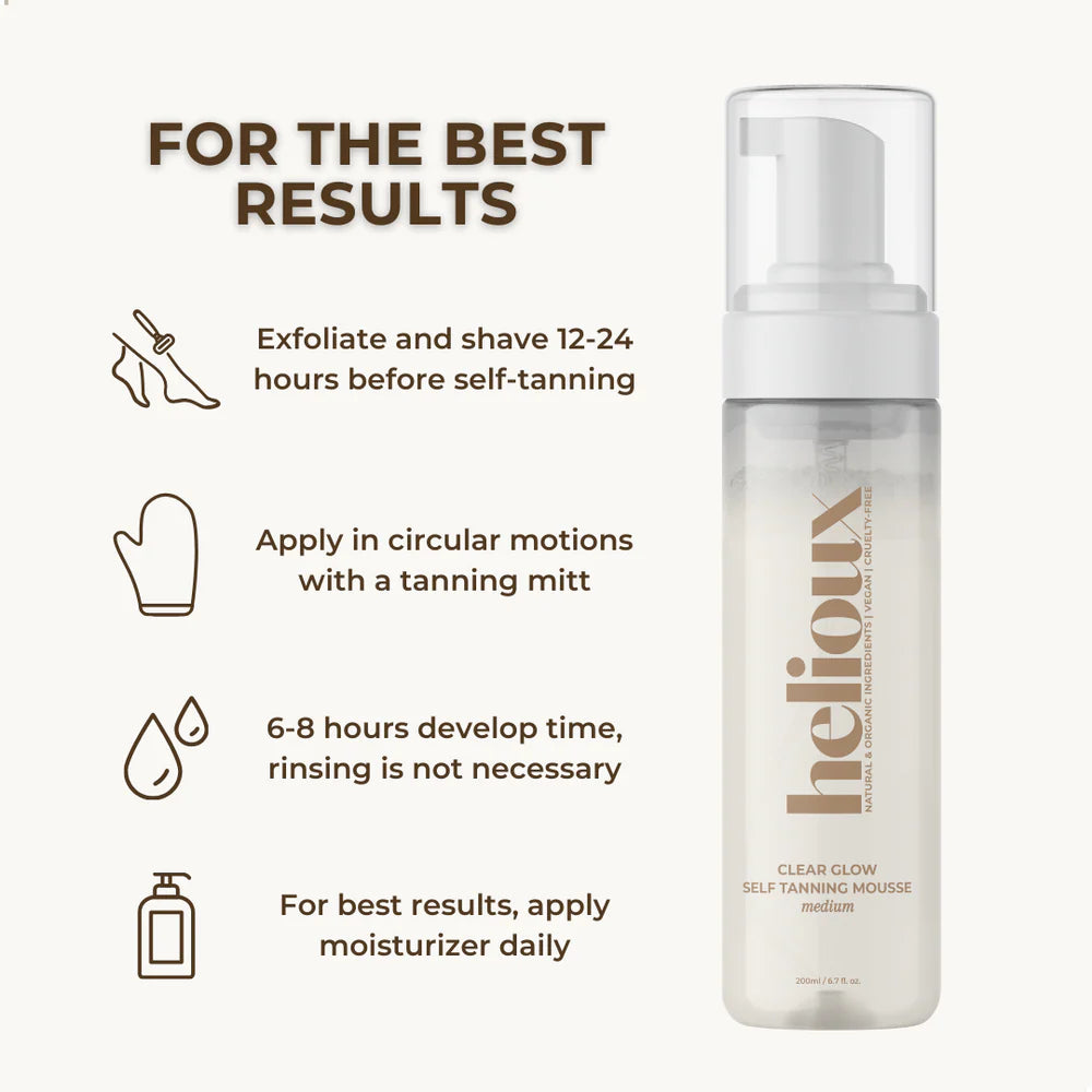 Helioux Beauty Self Tanner Mousse Transparent