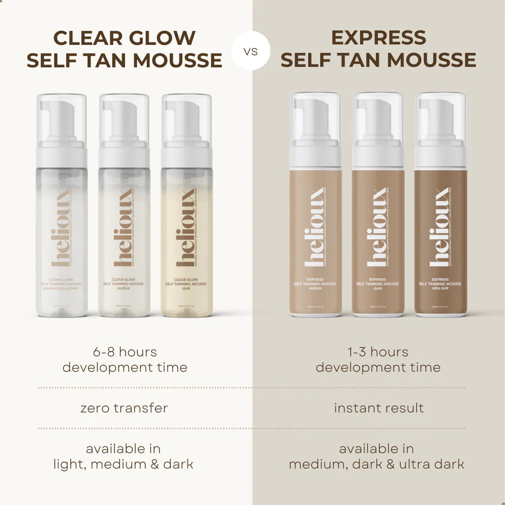 Helioux Beauty Self Tanner Mousse Transparent