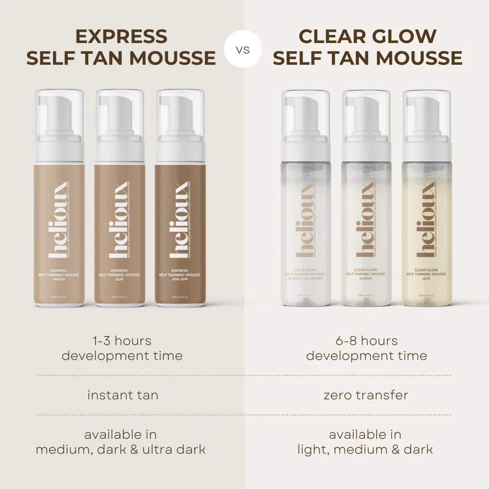 Helioux Beauty 1-3 hours Express Self Tan Mousse