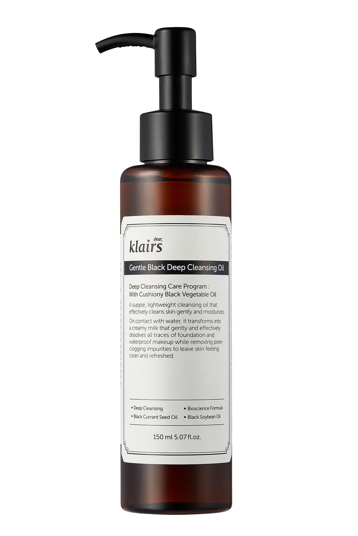 Klairs Gentle Black Deep Cleansing Oil