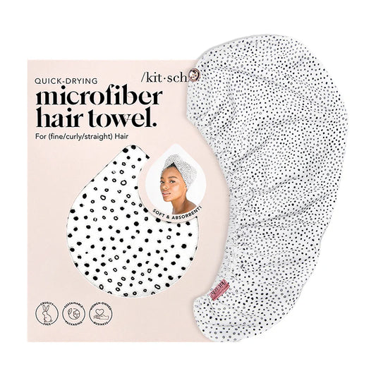 Microfiber Quick-Dry Hair Towel - Micro Dot