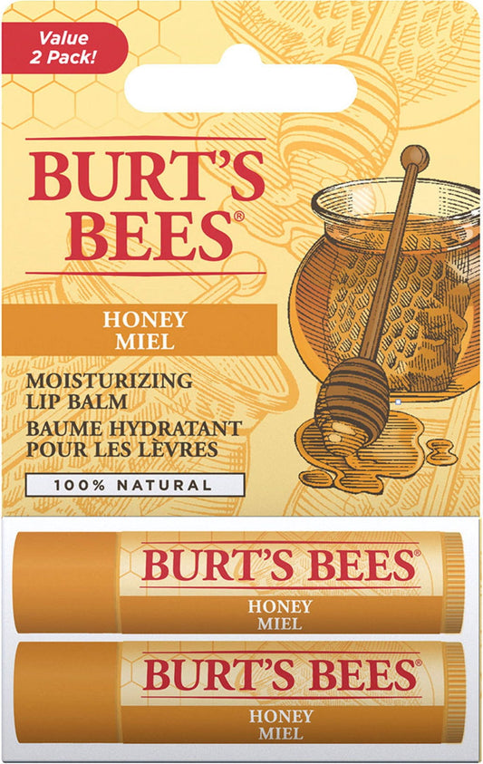 Burt's Bees Honey Lip Balm Duo pack