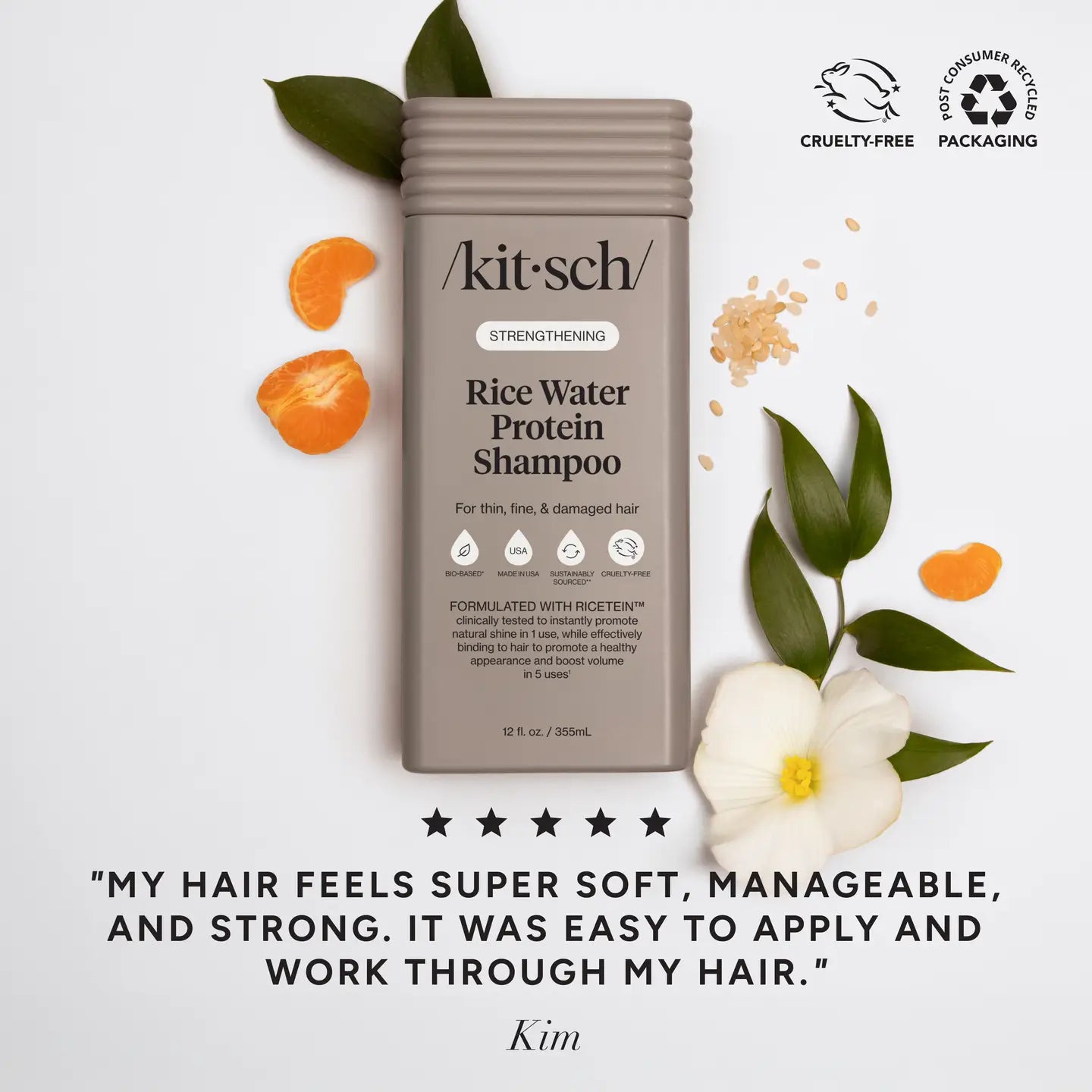 Kitsch Strengthening Rice Water Protein Shampoo