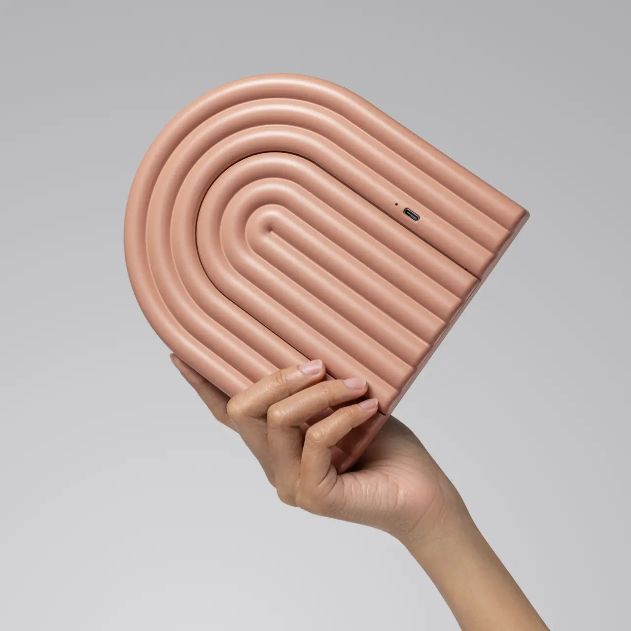 Kitsch LED Desk Mirror Terracotta