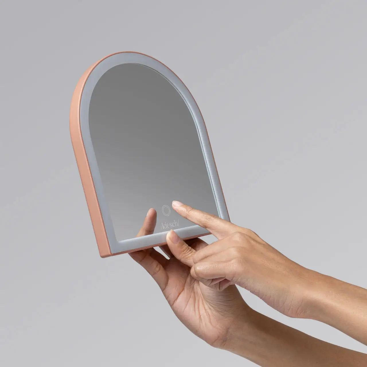 Kitsch LED Desk Mirror Terracotta